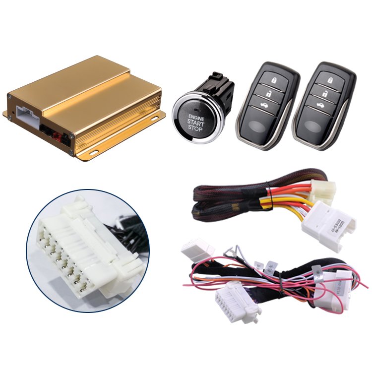 New Arrival Anti-Theft Push-to-Start Keyless Entry System Plug-and-Play CAN BUS Compatible for Toyota Highlander Year 09-14